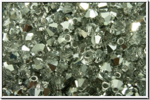 Preciosa� Bicone, 3mm, crystal, trans., labrador, half, 50 Stk.