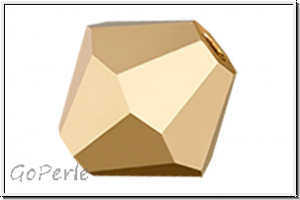 Preciosa� Bicone, 4mm, crystal, trans., aurum, full, 50 Stk.