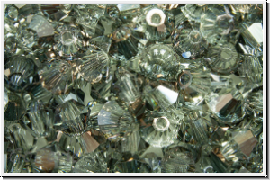 Preciosa� Bicone, 4mm, crystal, trans., valentinite, half, 50 Stk.