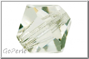 Preciosa� Bicone, 4mm, crystal, trans., viridian, half, 50 Stk.
