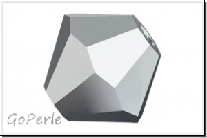 Preciosa� Bicone, 3mm, jet, op., full lt., hematite, 50 Stk.