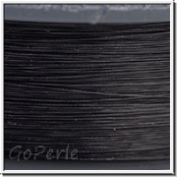 S-LON Fire Beading Thread, F�delgarn, 04 LB, black, 50 yd