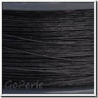 S-LON Fire Beading Thread, F�delgarn, 08 LB, black, 50 yd