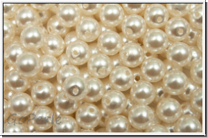 PRECIOSA� Round Pearls MAXIMA, 4mm, white - pearl effect, 25 Stk.