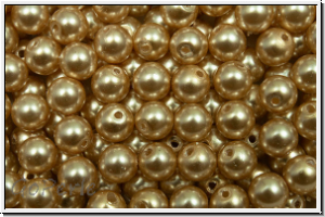 PRECIOSA� Round Pearls MAXIMA, 4mm, gold - pearl effect, 25 Stk.