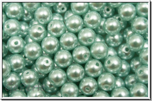 PRECIOSA� Round Pearls MAXIMA, 4mm, blue, lt. - pearl effect, 25 Stk.