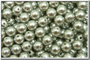 PRECIOSA� Round Pearls MAXIMA, 4mm, grey, lt. - pearl effect, 25 Stk.