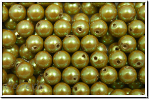 PRECIOSA� Round Pearls MAXIMA, 4mm, khaki - pearlescent, 25 Stk.