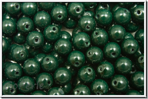 PRECIOSA� Round Pearls MAXIMA, 4mm, malachite - crystal, 25 Stk.