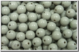 PRECIOSA� Round Pearls MAXIMA, 4mm, grey, ceramic - crystal, 25 Stk.