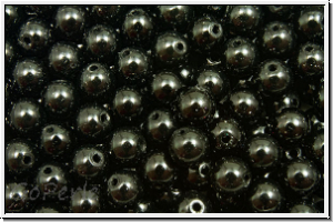PRECIOSA� Round Pearls MAXIMA, 4mm, black, magic - crystal, 25 Stk.