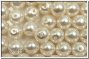 PRECIOSA� Round Pearls MAXIMA, 6mm, white - pearl effect, 10 Stk.