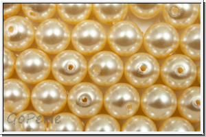 PRECIOSA� Round Pearls MAXIMA, 6mm, cream - pearl effect, 10 Stk.