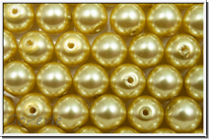 PRECIOSA� Round Pearls MAXIMA, 6mm, vanilla - pearl effect, 10 Stk.
