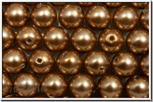 PRECIOSA� Round Pearls MAXIMA, 6mm, bronze - pearl effect, 10 Stk.