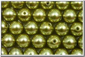 PRECIOSA� Round Pearls MAXIMA, 6mm, green, lt. - pearl effect, 10 Stk.