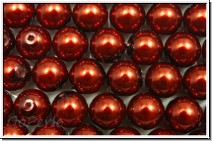 PRECIOSA� Round Pearls MAXIMA, 6mm, copper, dk. - pearl effect, 10 Stk.