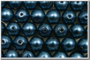 PRECIOSA� Round Pearls MAXIMA, 6mm, blue - pearl effect, 10 Stk.