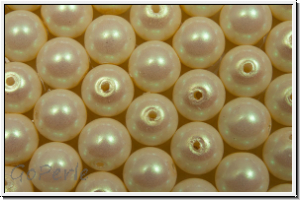 PRECIOSA� Round Pearls MAXIMA, 6mm, cream - pearlescent, 10 Stk.