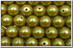 PRECIOSA� Round Pearls MAXIMA, 6mm, khaki - pearlescent, 10 Stk.