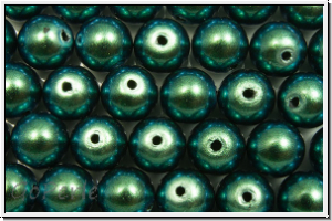 PRECIOSA� Round Pearls MAXIMA, 6mm, green, peacock - pearlescent, 10 Stk.