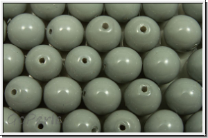 PRECIOSA� Round Pearls MAXIMA, 6mm, grey, ceramic - crystal, 10 Stk.