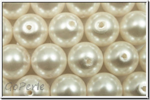 PRECIOSA� Round Pearls MAXIMA, 8mm, white - pearl effect, 5 Stk.