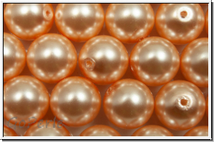 PRECIOSA� Round Pearls MAXIMA, 8mm, peach - pearl effect, 5 Stk.