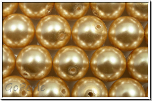 PRECIOSA� Round Pearls MAXIMA, 8mm, gold - pearl effect, 5 Stk.