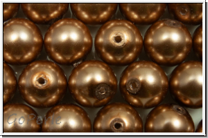 PRECIOSA� Round Pearls MAXIMA, 8mm, bronze - pearl effect, 5 Stk.