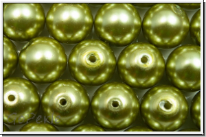 PRECIOSA� Round Pearls MAXIMA, 8mm, green, lt. - pearl effect, 5 Stk.