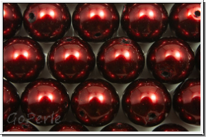 PRECIOSA� Round Pearls MAXIMA, 8mm, bordeaux - pearl effect, 5 Stk.