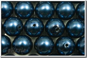 PRECIOSA� Round Pearls MAXIMA, 8mm, blue - pearl effect, 5 Stk.