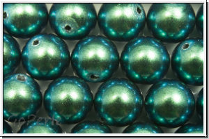 PRECIOSA� Round Pearls MAXIMA, 8mm, green, peacock - pearlescent, 5 Stk.