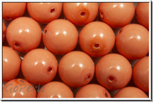 PRECIOSA� Round Pearls MAXIMA, 8mm, rose, salmon - crystal, 5 Stk.
