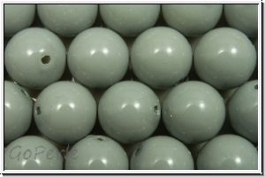 PRECIOSA� Round Pearls MAXIMA, 8mm, grey, ceramic - crystal, 5 Stk.