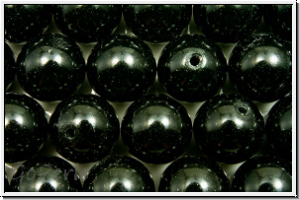 PRECIOSA� Round Pearls MAXIMA, 8mm, black, magic - crystal, 5 Stk.