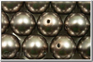 PRECIOSA� Round Pearls MAXIMA, 10mm, grey, dk. - pearl effect, 1 Stk.