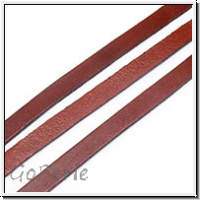 Lederband, 3x2mm, eckig, braun, sattel, Rind, 1m