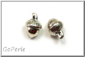 Anh�nger "Eichel", 15,5x10,5mm, antiksilberfb., Metall, 1 Stk.