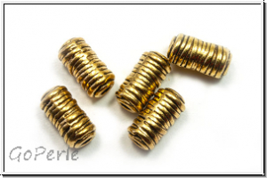 Spacer "Garnrolle", 11x5,5mm, antikgoldfb., Metall, 5 Stk.