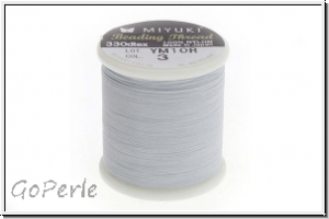 MIYUKI Beading Thread, F�delgarn, grey, 1 Spule
