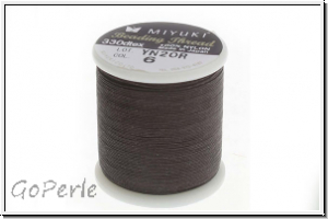 MIYUKI Beading Thread, F�delgarn, brown, 1 Spule