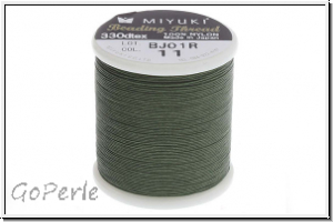 MIYUKI Beading Thread, F�delgarn, green, 1 Spule