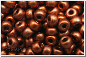 RR-08-4590, MIYUKI Rocailles, 08/0, copper, dk., met., satin, 10g