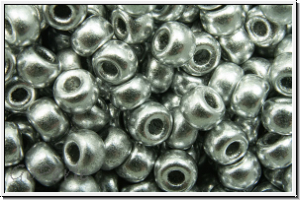 RR-08-4587, MIYUKI Rocailles, 08/0, silver, met., satin, 10g