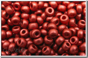 RR-11-4591, MIYUKI Rocailles, 11/0, lava red, met., satin, 10g