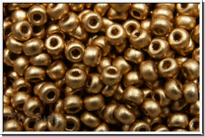 RR-11-4588, MIYUKI Rocailles, 11/0, gold, met., satin, 10g