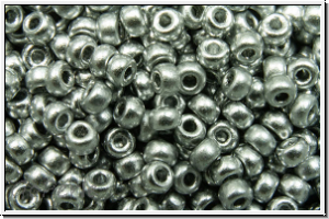 RR-11-4587, MIYUKI Rocailles, 11/0, silver, met., satin, 10g