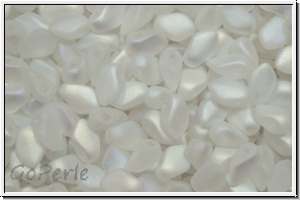 Gekko�-Beads, 3x5mm, crystal, trans., full AB, matte, 50 Stk.
